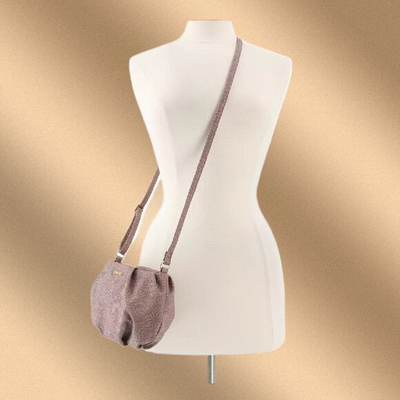 Koltov Reese Mini Crossbody Bag with Adjustable Strap Pale Plum or Mauve Color - Picture 4 of 12